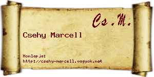 Csehy Marcell névjegykártya